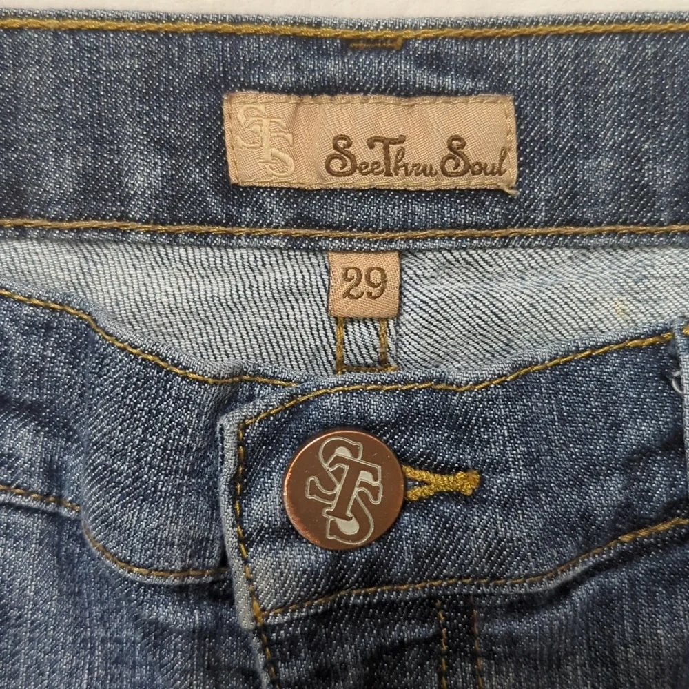 See Thru Soul Y2K Low Rise Jeans - Picture 5 of 7